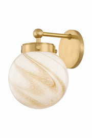 Mitzi - H989101-AGB - One Light Wall Sconce - Ambra - Aged Brass
