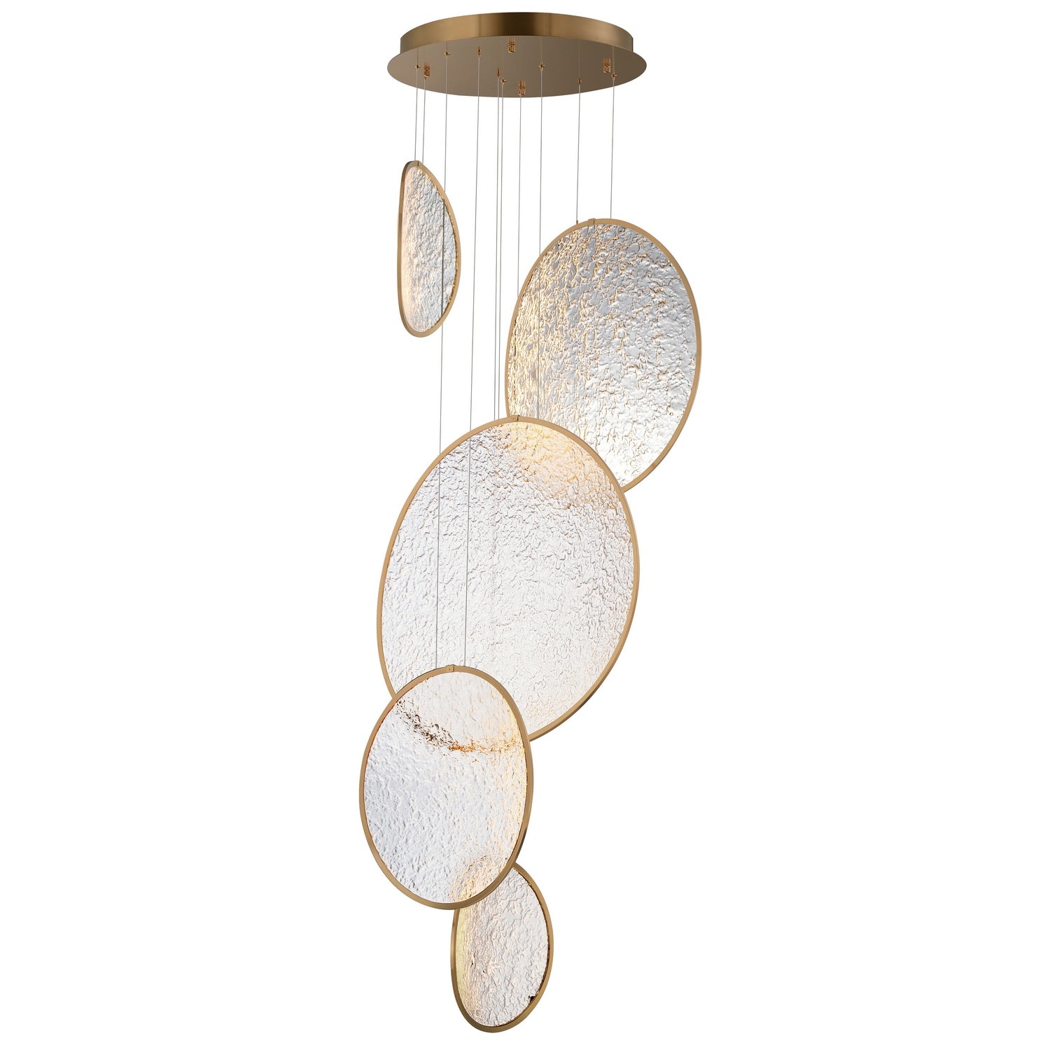 ET2 - E24976-BCN - LED Pendant - Moonscapes - Brushed Champagne