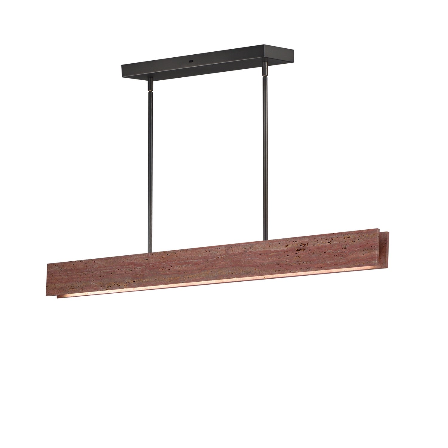 ET2 - E26266-RLGM - LED Linear Pendant - Lintel - Rosso Laterite / Gunmetal
