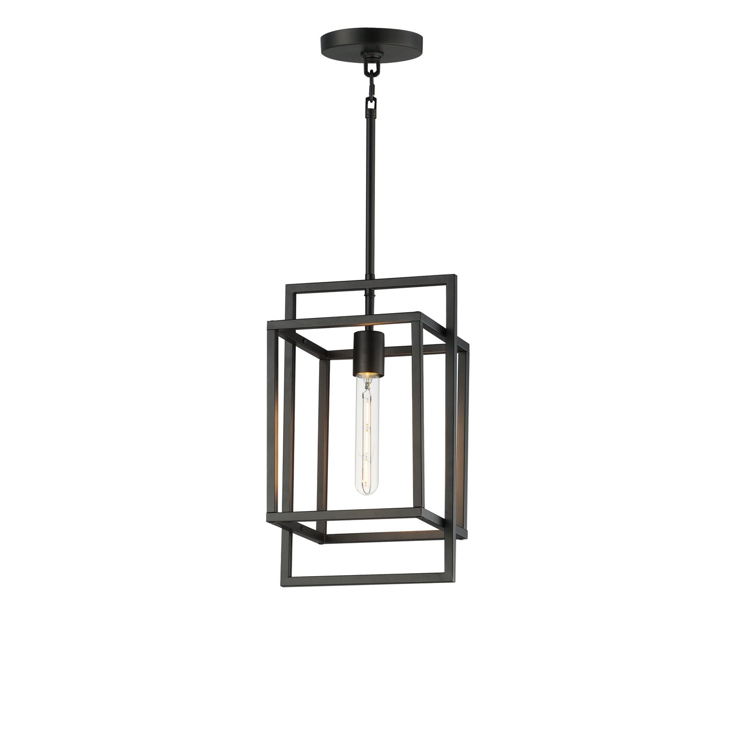 Maxim - 10411BK - One Light Pendant - Gridline - Black