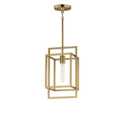 Maxim - 10411NAB - One Light Pendant - Gridline - Natural Aged Brass