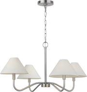Visual Comfort Studio - DJC1194BN - Four Light Chandelier - Eldon - Brushed Nickel