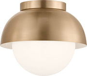 Visual Comfort Studio - DJF1011SB - One Light Flush Mount - Hyde - Satin Brass