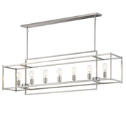 Maxim - 10417SN - Seven Light Linear Pendant - Gridline - Satin Nickel