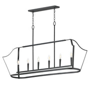 Maxim - 10427BK - Six Light Linear Pendant - Arden - Black
