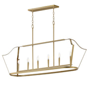 Maxim - 10427NAB - Six Light Linear Pendant - Arden - Natural