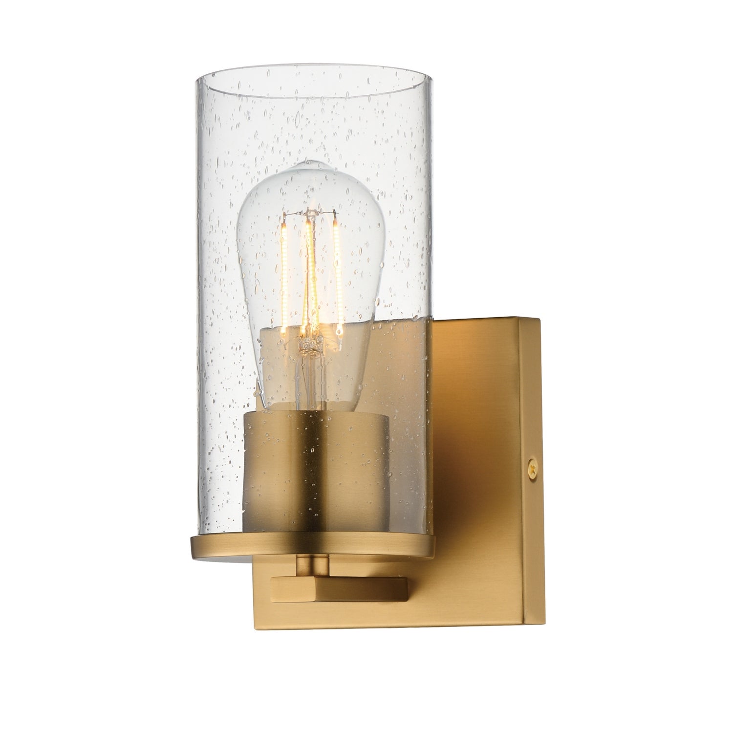 Maxim - 10461CDNAB - One Light Wall Sconce - Livingston - Natural Aged Brass