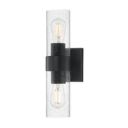 Maxim - 10462CDBK - Two Light Wall Sconce - Livingston - Black