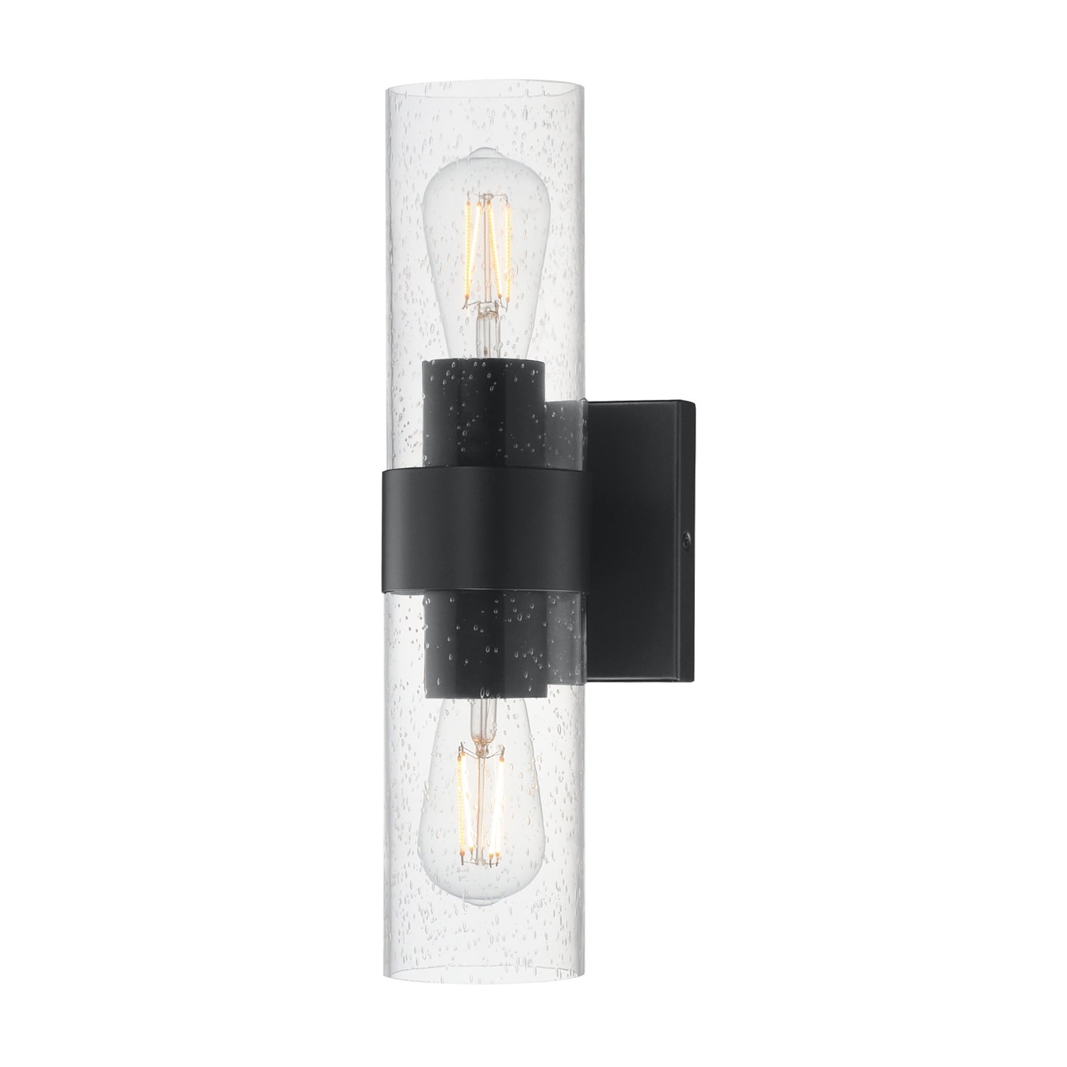 Maxim - 10462CDBK - Two Light Wall Sconce - Livingston - Black