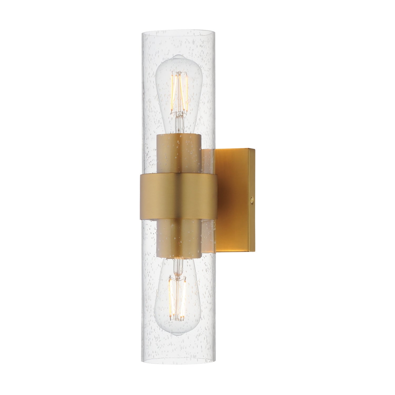 Maxim - 10462CDNAB - Two Light Wall Sconce - Livingston - Natural Aged Brass