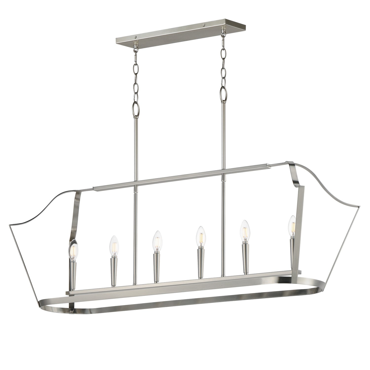 Maxim - 10427SN - Six Light Linear Pendant - Arden - Satin Nickel