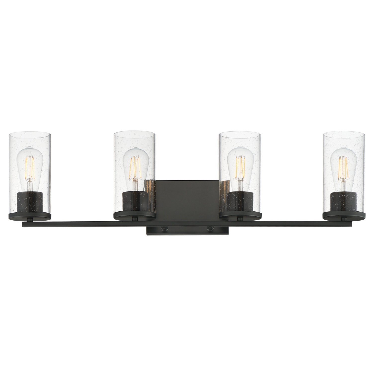 Maxim - 10464CDBK - Four Light Bath Vanity - Livingston - Black