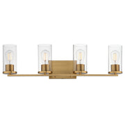 Maxim - 10464CDNAB - Four Light Bath Vanity - Livingston - Natural Aged Brass