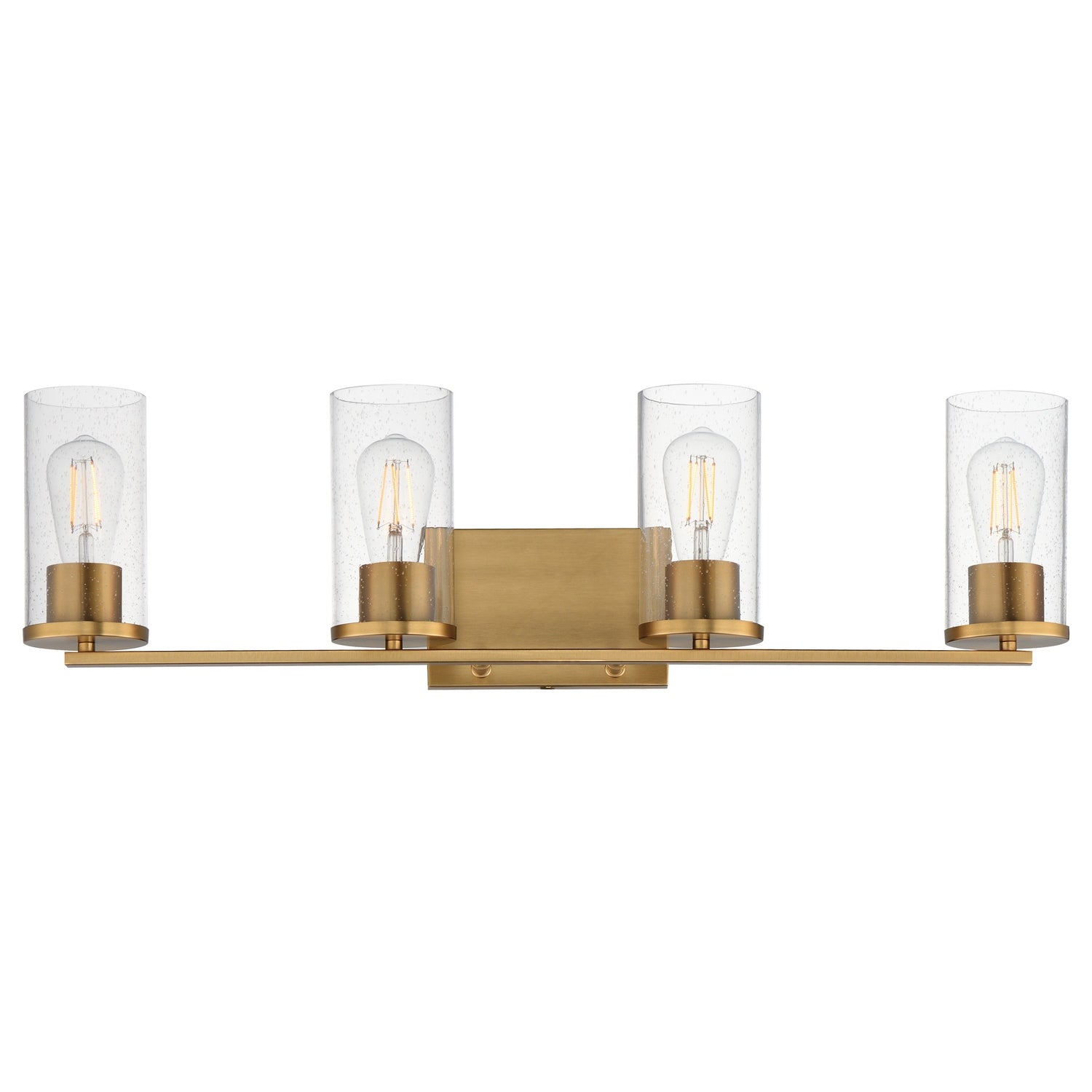 Maxim - 10464CDNAB - Four Light Bath Vanity - Livingston - Natural Aged Brass