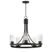 Maxim - 10465CDBK - Five Light Chandelier - Livingston - Black