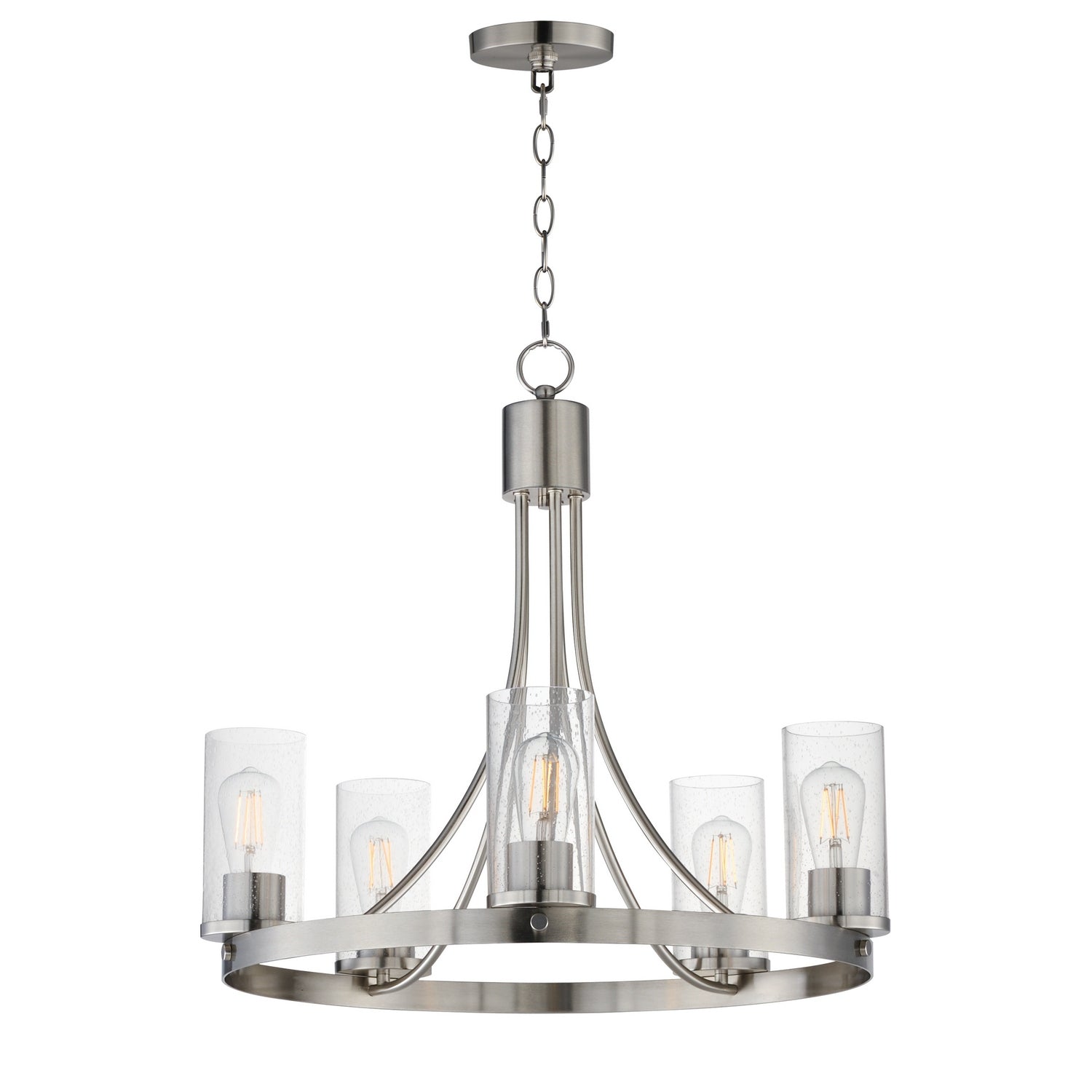 Maxim - 10465CDSN - Five Light Chandelier - Livingston - Satin Nickel
