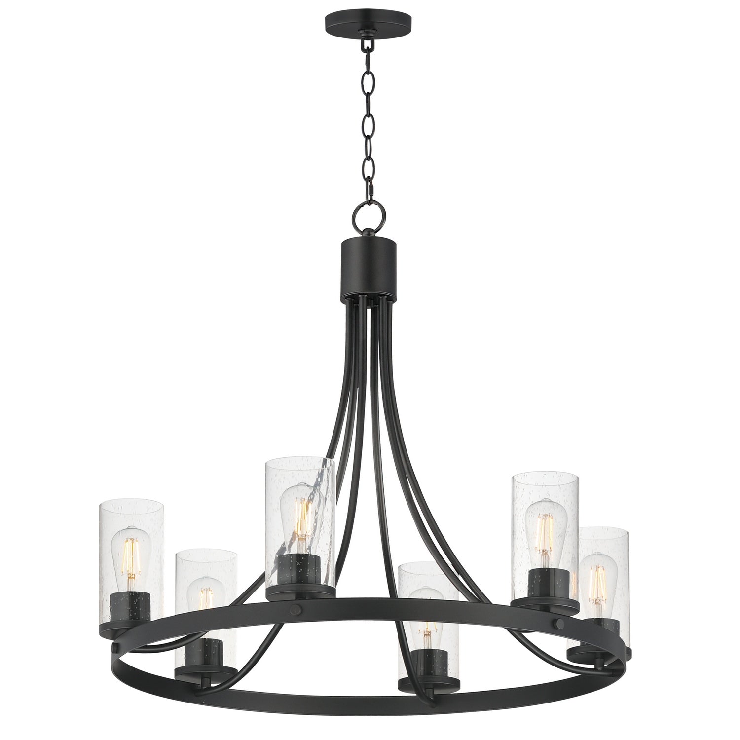 Maxim - 10466CDBK - Six Light Chandelier - Livingston - Black