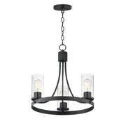 Maxim - 10467CDBK - Three Light Chandelier - Livingston - Black