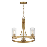 Maxim - 10467CDNAB - Three Light Chandelier - Livingston - Natural Aged Brass