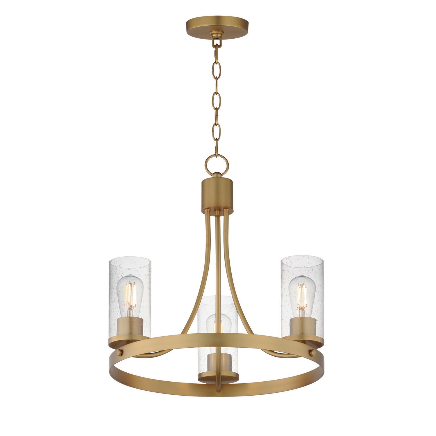 Maxim - 10467CDNAB - Three Light Chandelier - Livingston - Natural Aged Brass