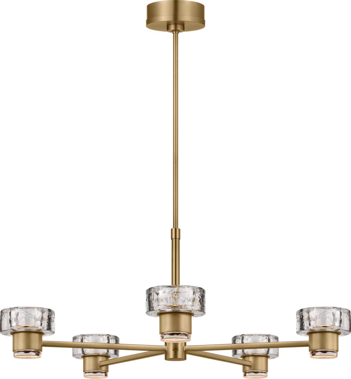 Visual Comfort Studio - SCCHCCH10027EBSCPG - LED Chandelier - Holsted - Estate Brass