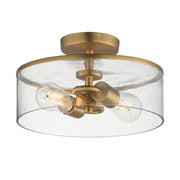 Maxim - 10469CDNAB - Two Light Semi-Flush Mount - Livingston - Natural Aged Brass