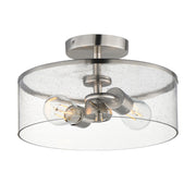 Maxim - 10469CDSN - Two Light Semi-Flush Mount - Livingston - Satin Nickel