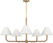 Visual Comfort Studio - SCCHCCH112GDNAWWL - Five Light Chandelier - Fiona - Gild