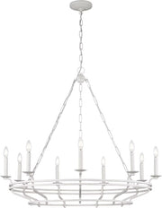 Visual Comfort Studio - SCCHCCH120APL - Nine Light Chandelier - Brighton - Aged Pewter