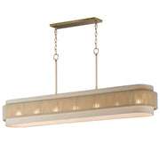 Maxim - 12817OFNAB - Seven Light Linear Pendant - Seacliff - Natural Aged Brass