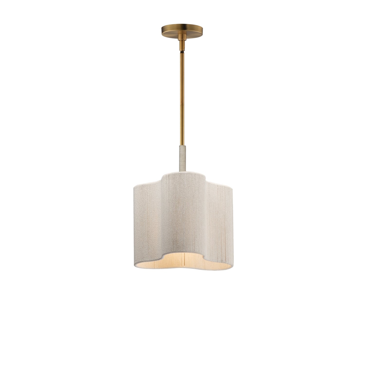 Maxim - 12831OFNAB - One Light Pendant - Corsica - Natural Aged Brass
