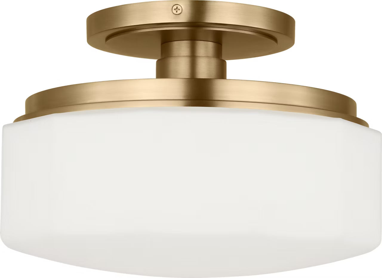 Visual Comfort Studio - SCCHCFM107EBSOEG - One Light Flush Mount - Fairfax - Estate Brass