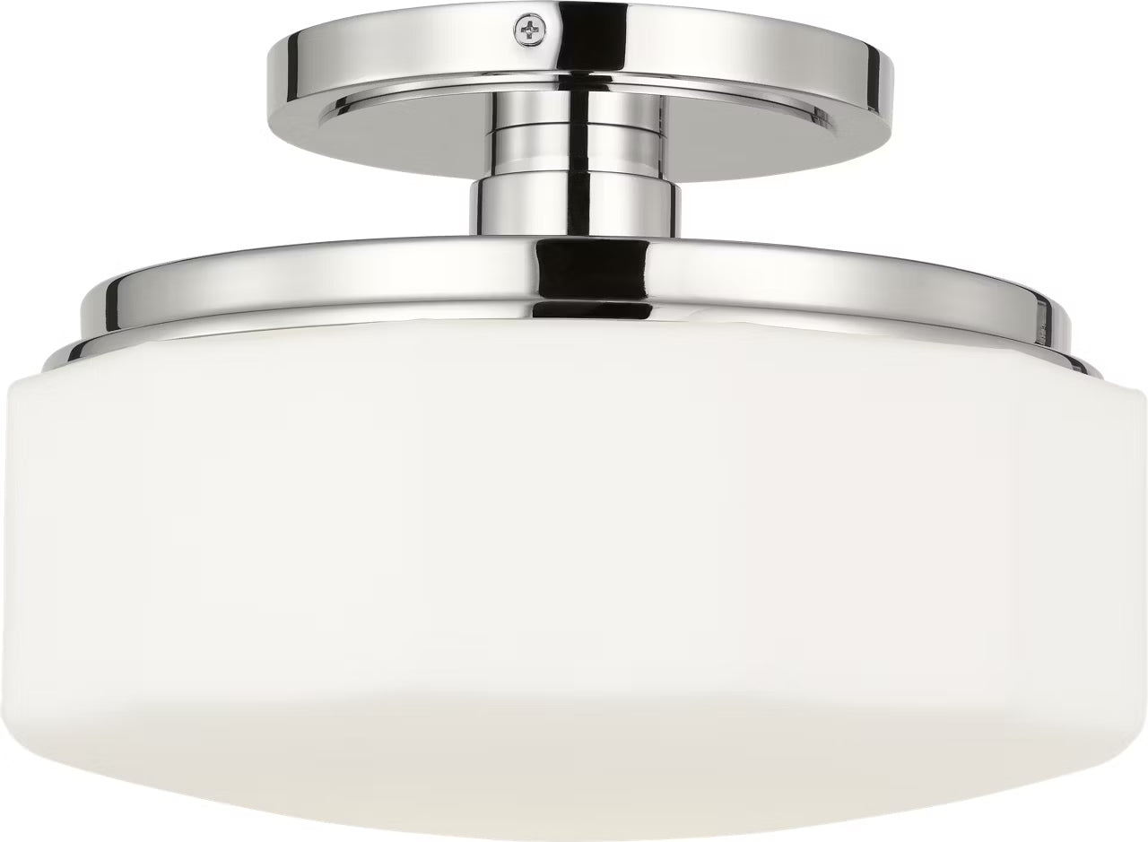 Visual Comfort Studio - SCCHCFM107PNOEG - One Light Flush Mount - Fairfax - Polished Nickel