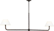 Visual Comfort Studio - SCCHCLS114AIBAWWL - Two Light Linear Chandelier - Fiona - Aged Iron