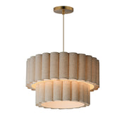 Maxim - 12844OFNAB - Four Light Pendant - Penelope - Natural Aged Brass