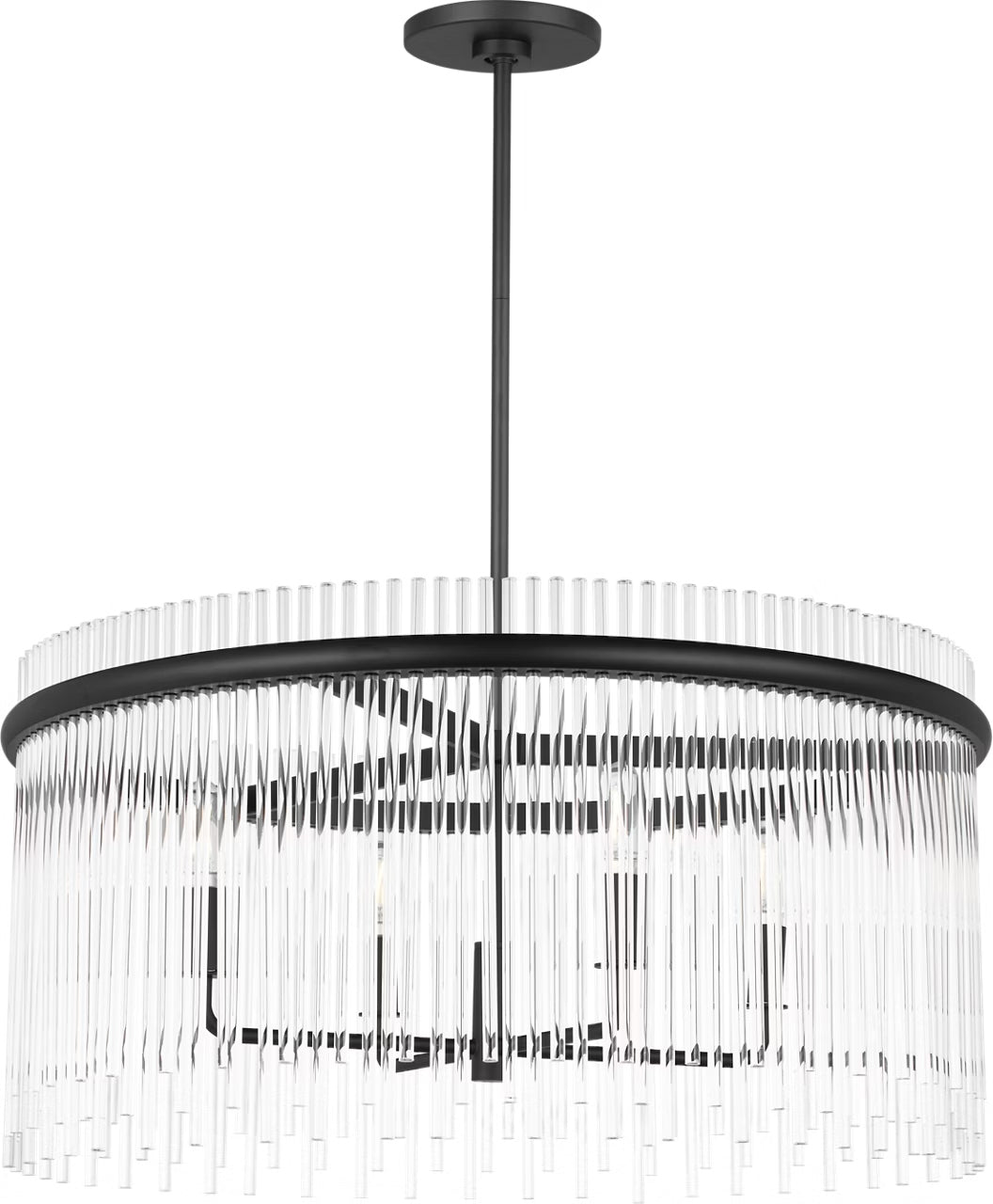 Visual Comfort Studio - SCDJCH142MBKCAR - Four Light Chandelier - Finley - Midnight Black