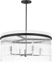 Visual Comfort Studio - SCDJCH142MBKCAR - Four Light Chandelier - Finley - Midnight Black