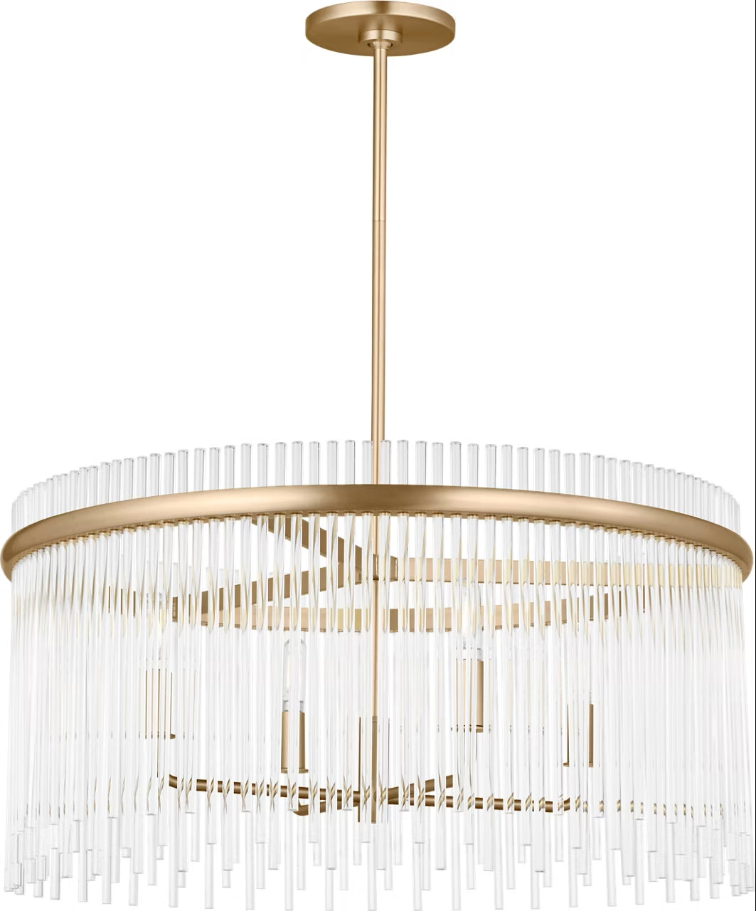 Visual Comfort Studio - SCDJCH142SBCAR - Four Light Chandelier - Finley - Satin Brass