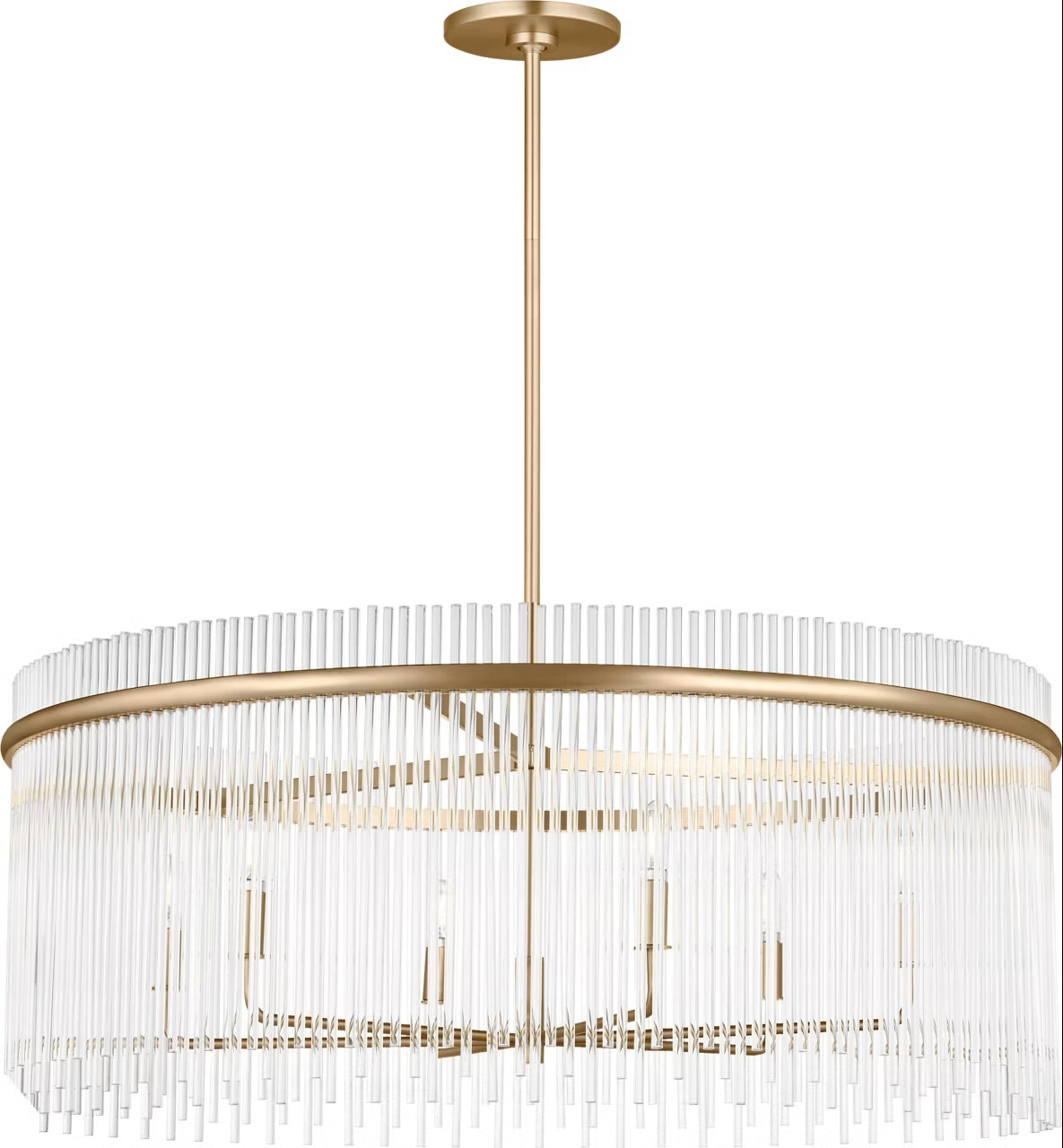 Visual Comfort Studio - SCDJCH143SBCAR - Six Light Chandelier - Finley - Satin Brass