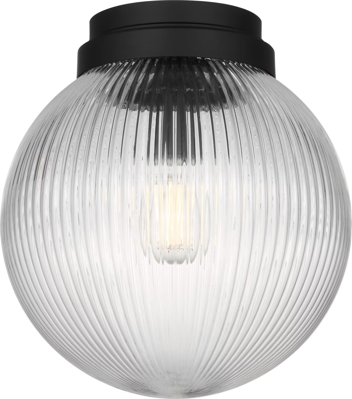 Visual Comfort Studio - SCDJFM125MBKRG - One Light Flush Mount - Preston - Midnight Black
