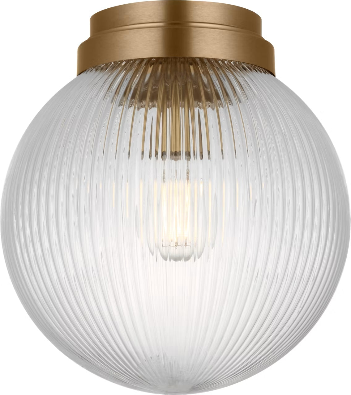 Visual Comfort Studio - SCDJFM125SBRG - One Light Flush Mount - Preston - Satin Brass
