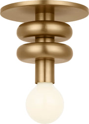 Visual Comfort Studio - SCDJFM145SB - One Light Solitaire - Malcolm - Satin Brass