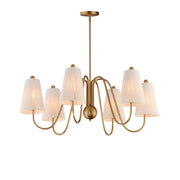 Maxim - 12865NAB - Six Light Chandelier - Valette - Natural Aged Brass