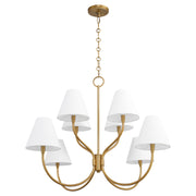 Quorum - 6216-8-47 - Eight Light Chandelier - Sophia - Brushed Brass