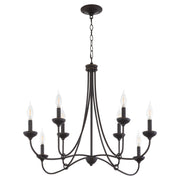 Quorum - 655-8-36 - Eight Light Chandelier - Livingston - Bronze