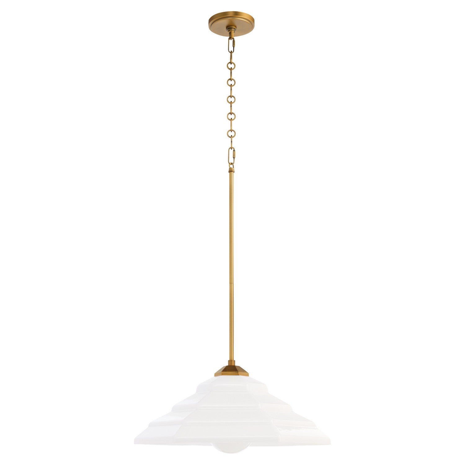 Quorum - 8107-20-47 - Pendant - Rainier - Brushed Brass