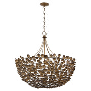 Quorum - 8204-8-46 - Eight Light Pendant - Privet - Natural Brass