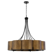 Quorum - 843-5-4659 - Five Light Pendant - Sumner - Natural Brass|Matte Black