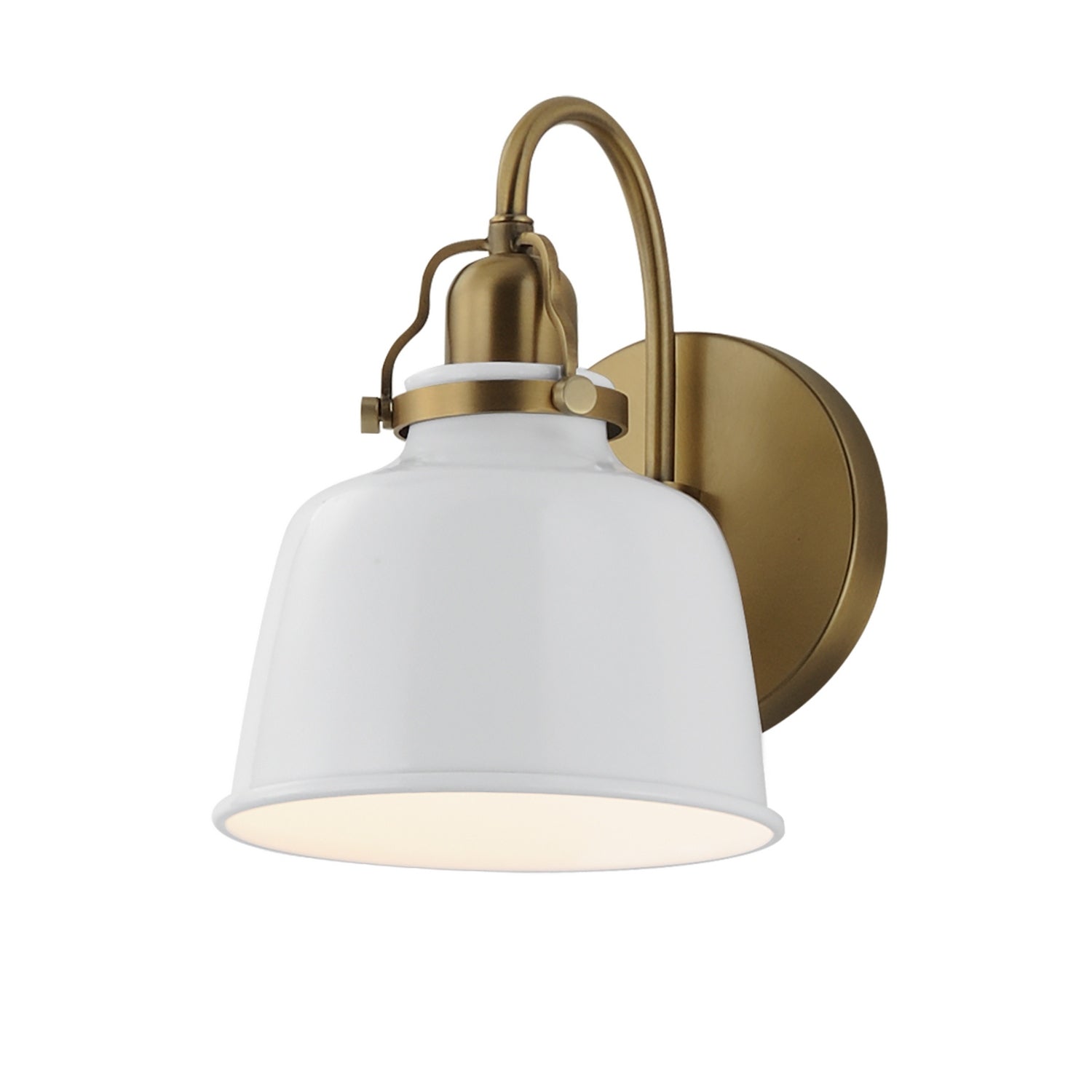 Maxim - 21421GWNAB - One Light Wall Sconce - Hollis - Natural Aged Brass