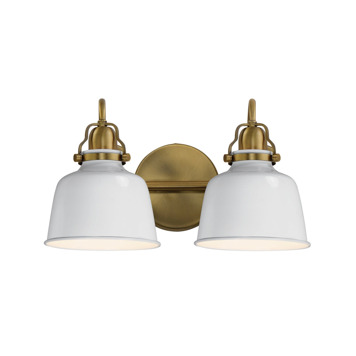 Maxim - 21422GWNAB - Two Light Wall Sconce - Hollis - Natural Aged Brass